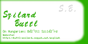 szilard buttl business card